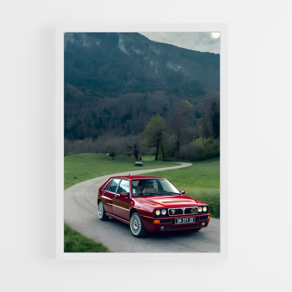 Poster Alfa à l'Aventure – affiche Lancia (vue 3)